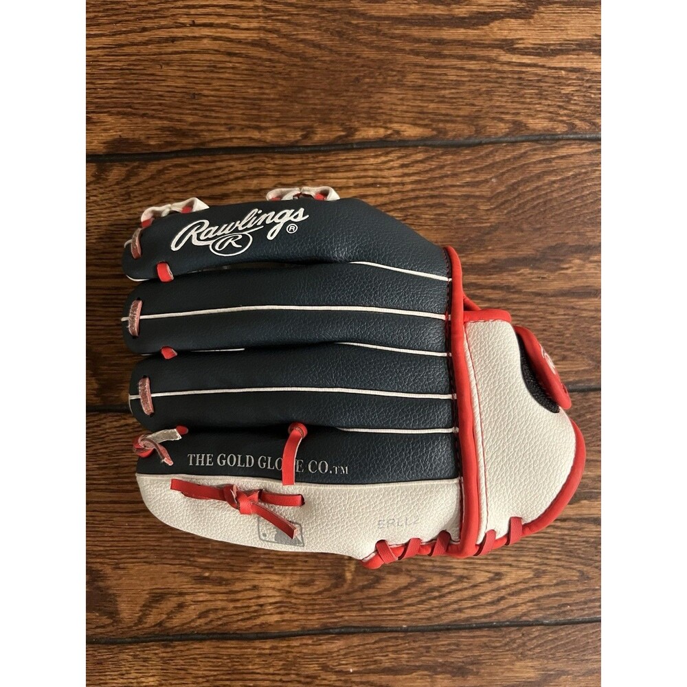 Rawlings Players Series WPL110NWS 11in Leather Glove Left Hand Blue/White/Red